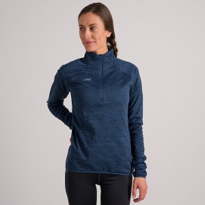 Altra CORE 1/2 ZIP Pullover Damen Blau | Schweiz AL7489Q45