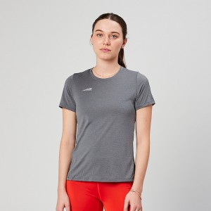 Altra CORE SHORT SLEEVE TEE T-Shirt Damen Blau Grau | Schweiz AL0742Z23