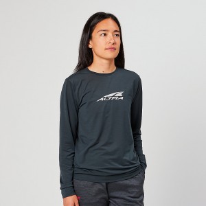 Altra EVERYDAY PERFORMANCE LONG SLEEVE T-Shirt Damen Schwarz | Schweiz AL1590M13