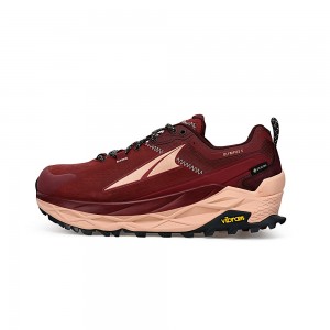 Altra OLYMPUS 5 HIKE LOW GTX Trailrunning Schuhe Damen Bordeaux | Schweiz AL2194Z38