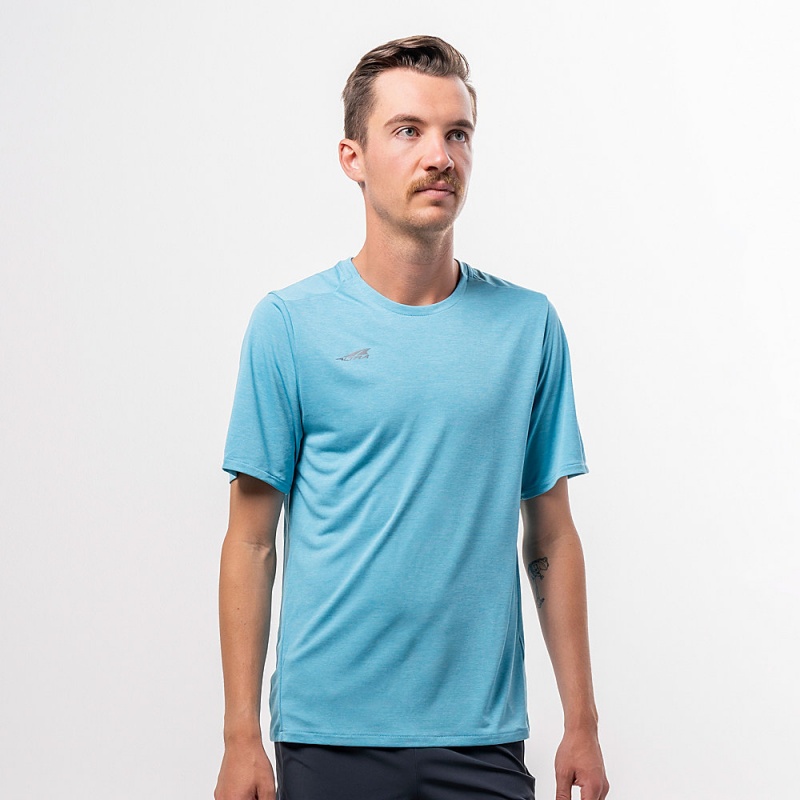 Altra CORE SHORT SLEEVE TEE T-Shirt Herren Blau | Schweiz AL0732Q25