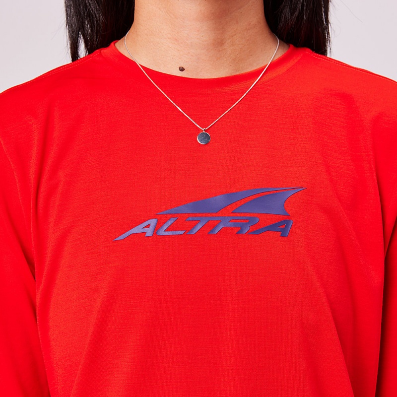 Altra EVERYDAY PERFORMANCE LONG SLEEVE T-Shirt Damen Rot | Schweiz AL1372B30