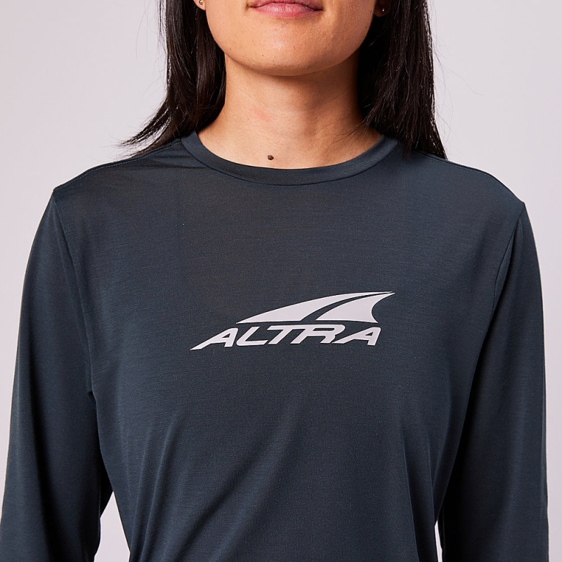 Altra EVERYDAY PERFORMANCE LONG SLEEVE T-Shirt Damen Schwarz | Schweiz AL1590M13