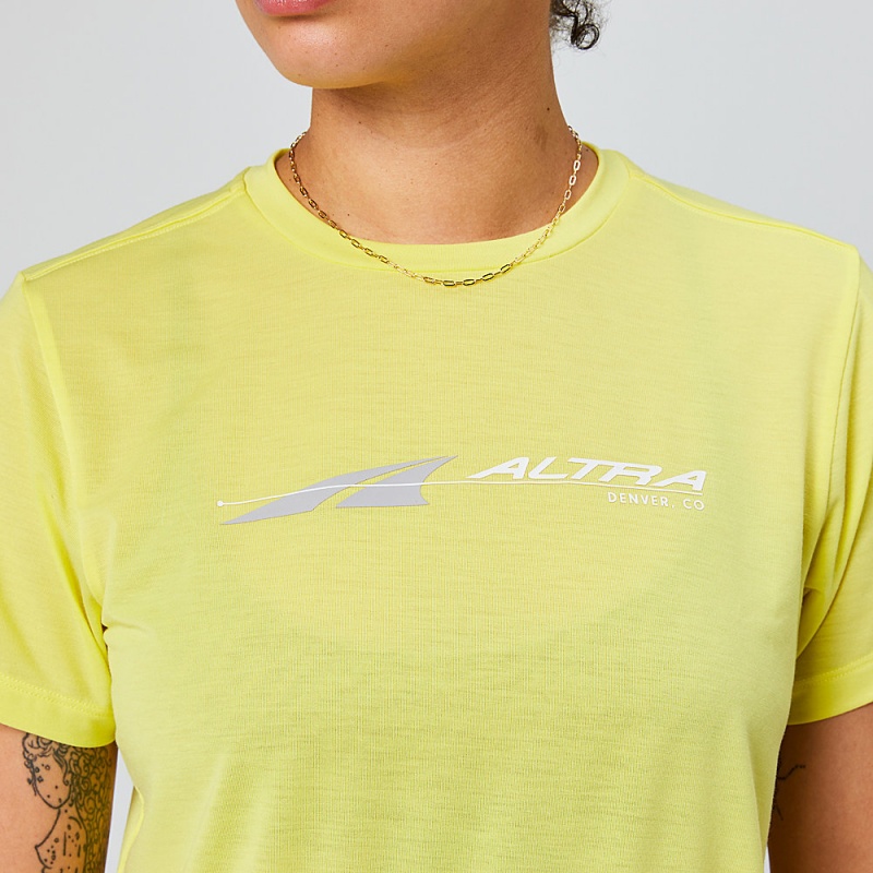 Altra EVERYDAY PERFORMANCE SHORT SLEEVE T-Shirt Damen Gelb | Schweiz AL5824X03