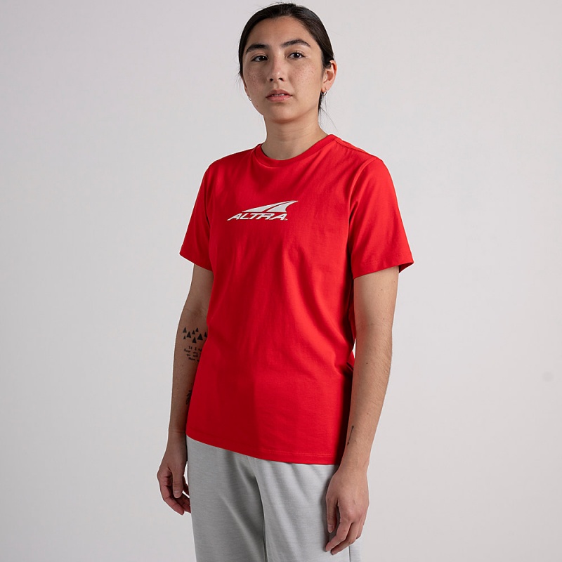 Altra EVERYDAY RECYCLED TEE T-Shirt Damen Rot | Schweiz AL0618G57