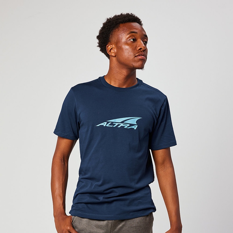 Altra EVERYDAY RECYCLED TEE T-Shirt Herren Blau | Schweiz AL8795P80