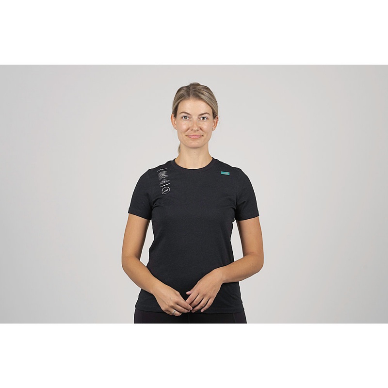 Altra LEGEND SHORT SLEEVE T-Shirt Damen Schwarz | Schweiz AL7836U52