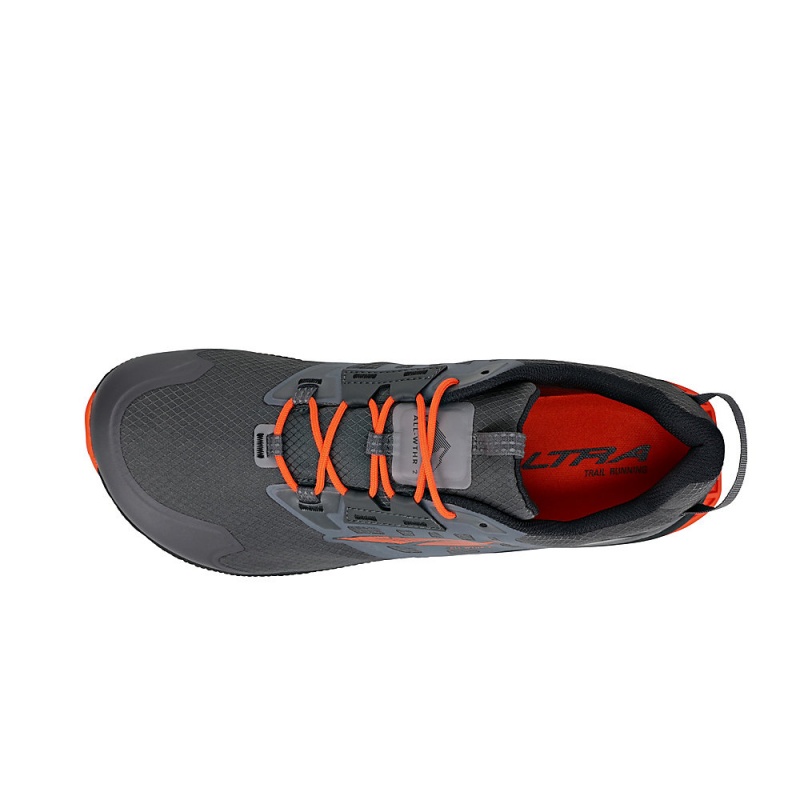 Altra LONE PEAK ALL-WTHR LOW 2 Trailrunning Schuhe Herren Grau Orange | Schweiz AL3475Z12