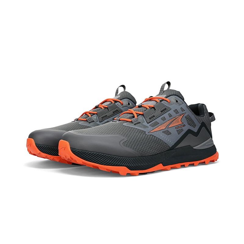 Altra LONE PEAK ALL-WTHR LOW 2 Trailrunning Schuhe Herren Grau Orange | Schweiz AL3475Z12