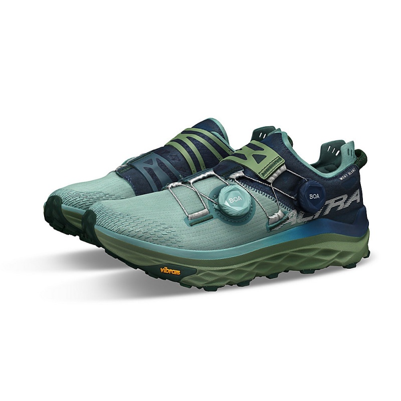 Altra MONT BLANC BOA Trailrunning Schuhe Damen Blau Grün | Schweiz AL6501U94