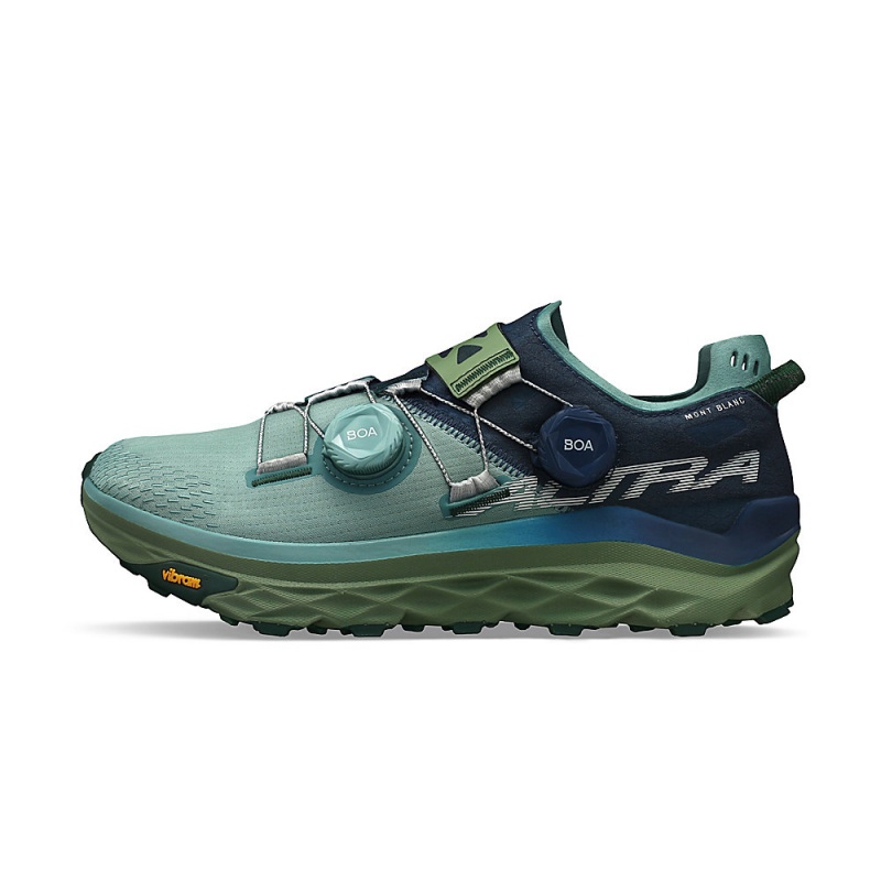 Altra MONT BLANC BOA Trailrunning Schuhe Damen Blau Grün | Schweiz AL6501U94