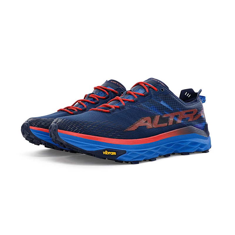 Altra MONT BLANC Trailrunning Schuhe Herren Blau Rot | Schweiz AL7831J16