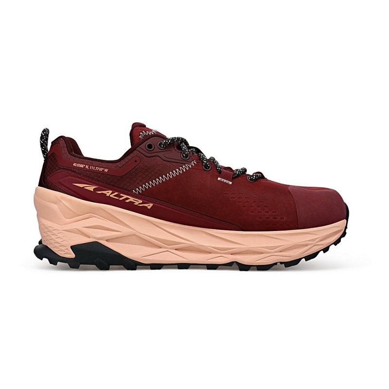 Altra OLYMPUS 5 HIKE LOW GTX Trailrunning Schuhe Damen Bordeaux | Schweiz AL2194Z38