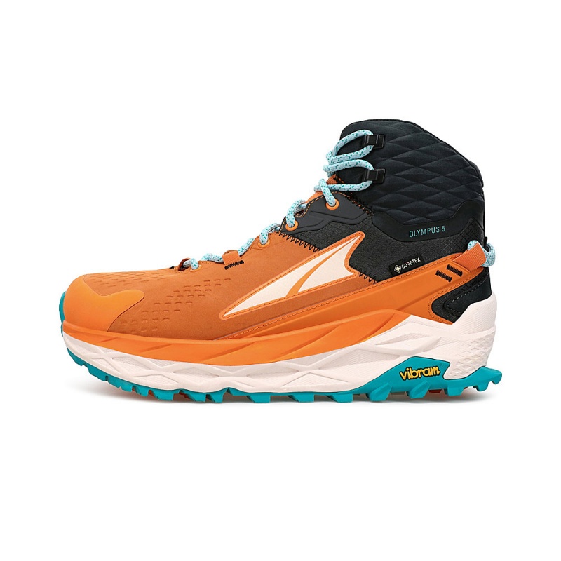 Altra OLYMPUS 5 HIKE MID GTX Wanderschuhe Damen Orange Grau | Schweiz AL3256A68