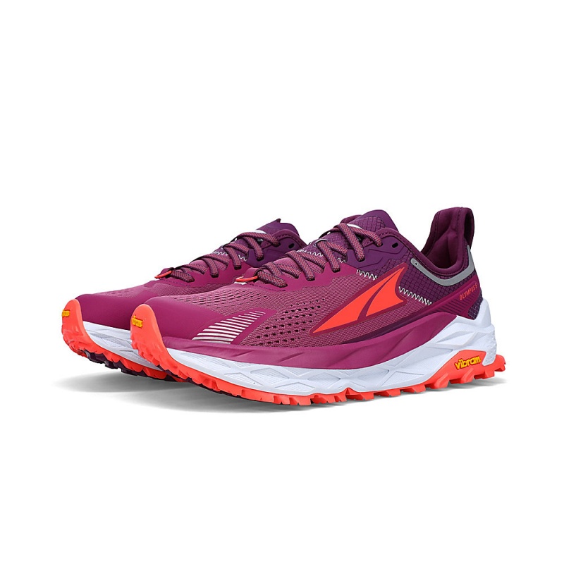 Altra OLYMPUS 5 Trailrunning Schuhe Damen Lila Orange | Schweiz AL0869Q49