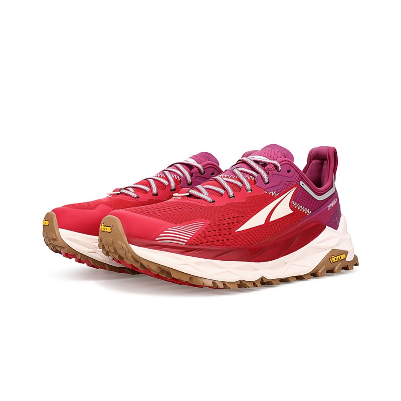 Altra OLYMPUS 5 Trailrunning Schuhe Damen Rot Rosa | Schweiz AL8962T01