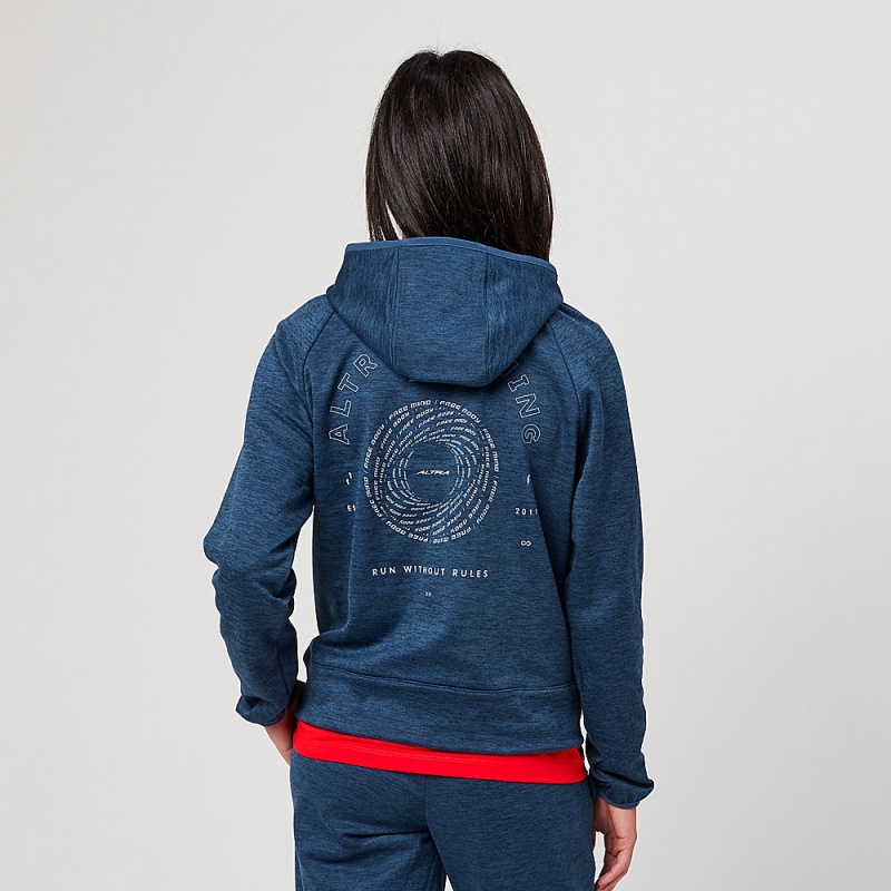 Altra RUN WITHOUT RULES Hoodie Damen Navy | Schweiz AL2431R95